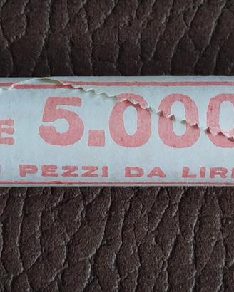 rotolino originale della Zecca di Stato lire 100