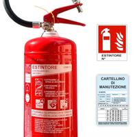 ESTINTORE NUOVO PROFESSIONALE 6 KG POLVERE ABC 