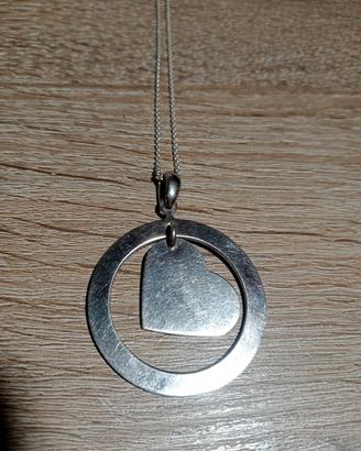 Argento 925 collana Tiffany & Co cuore ciondolo 