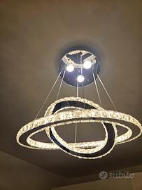 Lampadario Sospensione a 3 anelli