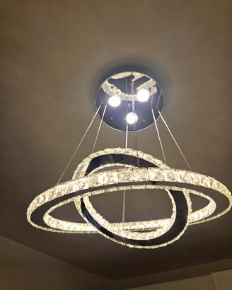 Lampadario Sospensione a 3 anelli