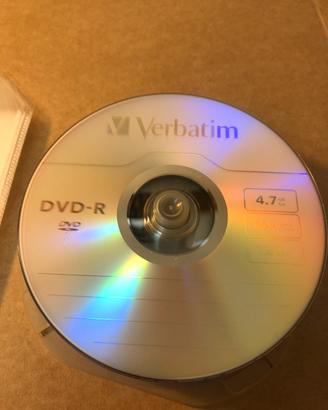 25 Dvd-r Verbatim con custodie bustine