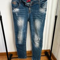 Jeans uomo red blue