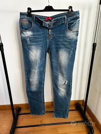 Jeans uomo red blue