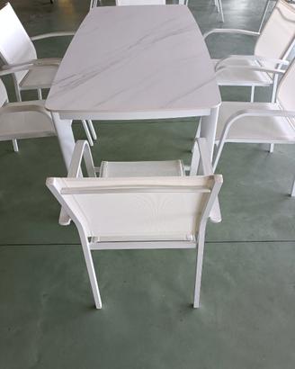 COMPLETO IN ALLUMINIO BIANCO.