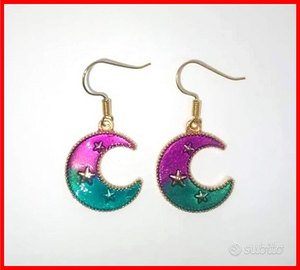 Orecchini da donna ragazza NUOVO luna bigiotteria