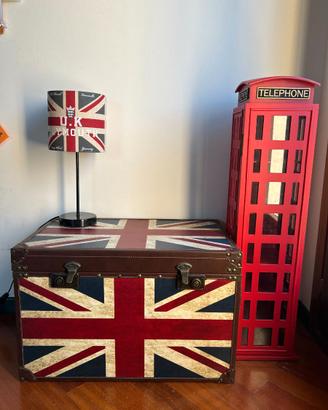 Set arredo camera a tema Londra/England