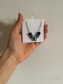 Collana Brosway con ciondoli blu e azzurri
