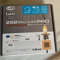 Luci nataluzie a festone bianco caldo