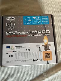 Luci nataluzie a festone bianco caldo