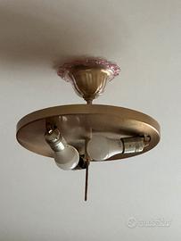 Lampadario Murano color rosa