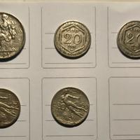Lotto 8 Monete Regno d'Italia (1911-22)- V. Em.III