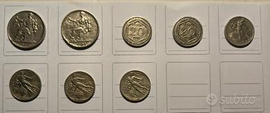 Lotto 8 Monete Regno d'Italia (1911-22)- V. Em.III