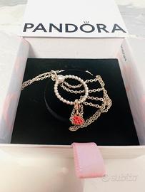 Collana con pendente PANDORA + charme