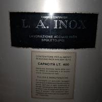 contenitori litri 400 acciaio inox