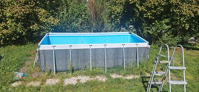 piscina intex usata 4x2x1