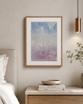 Quadro Moderno Azzurro e Lavanda |Da incorniciare