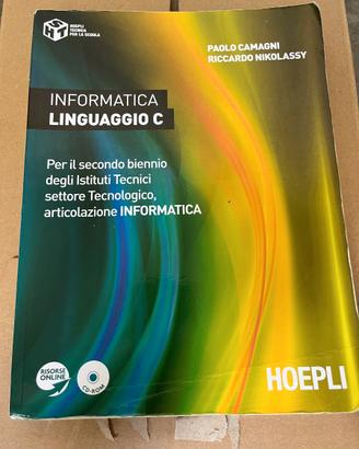 libro scuola superiore "informatica linguaggio c"