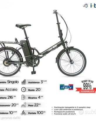 Bici elettrica I-Bike Brera/20″