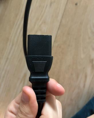 Cavo alimentazione TV 2 poli C17 nero 10A 250V