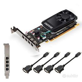 Scheda grafica 2GB GDDR5 Quadro P620 Professional