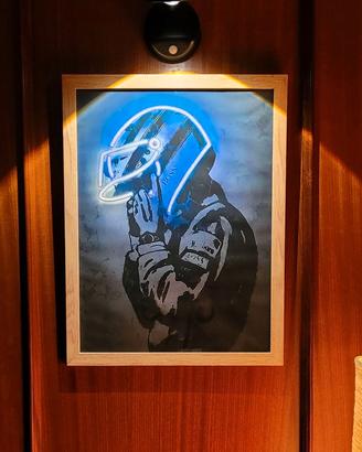 Ayrton Senna Hommage. Tela Canvas/cornice