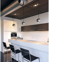 2 lampade a sospensione cromate