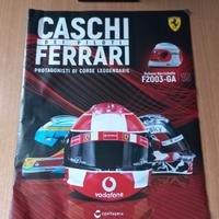 Casco scala 1:5 Rubens Barrichello Ferrari 2003