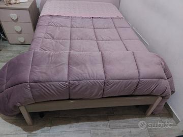 letto 1/2 con scrivania ad angolo 120 x 120 cm