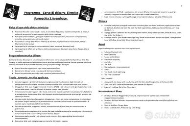 Corso Chitarra Rock blues