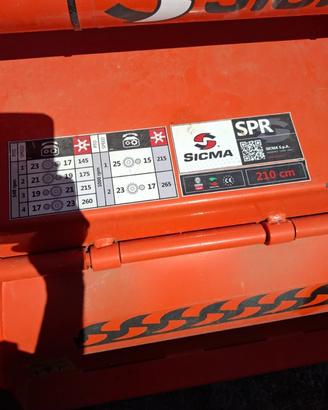Zappatrice Sicma SPR 210cm  Pesante