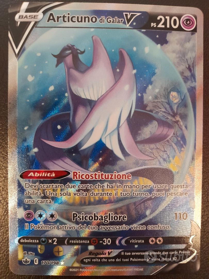 Articuno de Galar V Cartão Pokémon CRE V Full Art em segunda mão