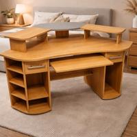 Scrivania Angolare Multifunzionale in Legno