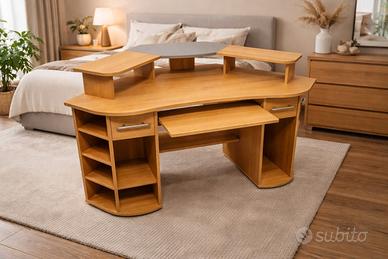 Scrivania Angolare Multifunzionale in Legno