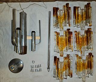 Lampadario vintage Mazzega Murano anni 70