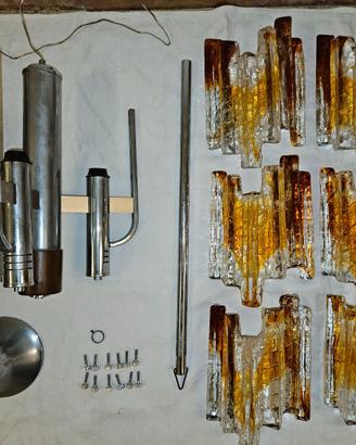Lampadario vintage Mazzega Murano anni 70