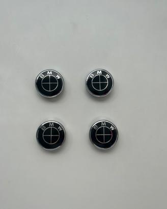 Set 4 Pezzi Coprimozzo BMW 60mm