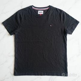T-shirt Tommy Jeans nera uomo taglia M