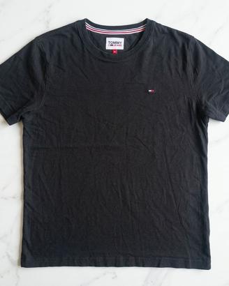 T-shirt Tommy Jeans nera uomo taglia M