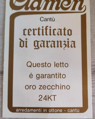 Letto matrimoniale vintage Clamen Cantù  