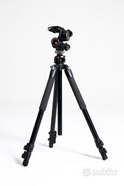 Treppiede Manfrotto Nero 055X Prob + Testa 410