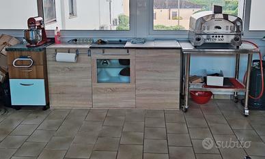 Postazione completa banco pizza