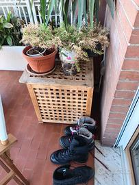 Cesta/Tavolino legno Ikea