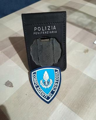 porta distintivo polizia penitenziaria 