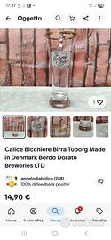 bicchieri vintage tuborg beer