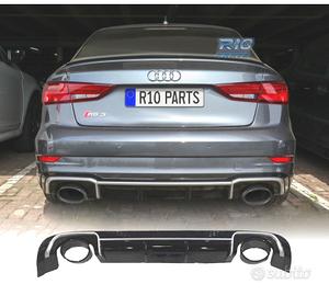 DIFFUSORE AUDI A3 8V SEDAN 13-15 LOOK RS3 + TERMIN