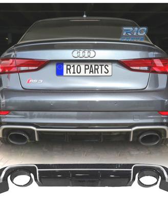 DIFFUSORE AUDI A3 8V SEDAN 13-15 LOOK RS3 + TERMIN