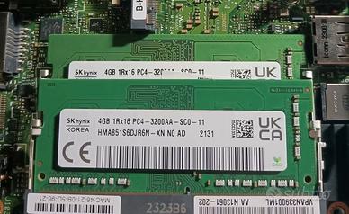 RAM 8GB (4+4)  DDR4 3200MHz