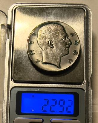 Riproduzione Moneta Albania 5 Franga Ari 1927 - 