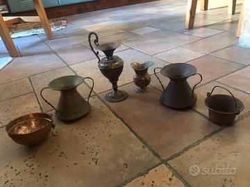 Oggettistica in Rame e Vaso Grande